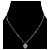 Gucci Collana in argento con cuori intrecciati blu - vista 5
