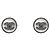Chanel Orecchini Pearl Crystal CC Argento