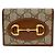 Gucci Cartera Horsebit Marrón Castaño