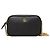 Gucci Mini Borsa a Tracolla GG Marmont in Pelle Nera Nero