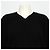 Bottega Veneta V-Ausschnitt Strickpullover für Damen aus schwarzer Merinowolle - Ansicht 2