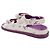 Chanel Sandali da donna in pelle CC Velcro Purple White Camellia Bianco - vista 9