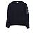 Moncler Wollstrickpullover Rundhals Navy Blau
