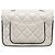 Chanel Mini borsa a patta in pelle d'agnello bianca e nera Bianco - vista 5