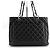 Chanel Borsa a Tracolla Caviar Grand Shopping Nero - vista 10