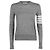 Thom Browne Diagonal Stripe Pullover Relaxed Fit Strickjacke Hellgrau Braun