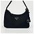 Prada Borsa Hobo in Re-Nylon Nero - vista 2