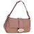 FENDI Celeria Baguette Shoulder Bag Leather Pink Silver