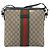 GUCCI GG Supreme Web Sherry Line Shoulder Bag Beige Silver 337111 - vista 2