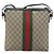 GUCCI GG Supreme Web Sherry Line Shoulder Bag Beige Silver 337111 - vista 3
