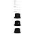 Prada Nylon Bucket Hat Schwarz mit goldenem Dreiecks-Logo - Ansicht 2