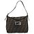 FENDI Zucca Canvas Mamma Baguette Shoulder Bag Brown Black - vista 13