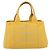 PRADA Canapa M Hand Bag Canvas Yellow Gold - vista 13