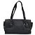 Salvatore Ferragamo Gancini Shoulder Bag Leather Black Silver - vista 3