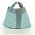 Hermès HERMES Animo Pixel GM Hand Bag Canvas Light Blue Silver - vista 3