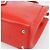 FENDI 2 JOURS Hand Bag Leather 2way Red Silver - vista 10