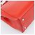 FENDI 2 JOURS Hand Bag Leather 2way Red Silver - vista 17