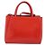 FENDI 2 JOURS Hand Bag Leather 2way Red Silver - vista 2