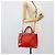 FENDI 2 JOURS Hand Bag Leather 2way Red Silver - vista 25