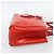 FENDI 2 JOURS Hand Bag Leather 2way Red Silver - vista 4