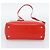 FENDI 2 JOURS Hand Bag Leather 2way Red Silver - vista 5