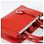 FENDI 2 JOURS Hand Bag Leather 2way Red Silver - vista 6