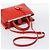 FENDI 2 JOURS Hand Bag Leather 2way Red Silver - vista 9