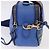 GUCCI Tiger Pattern Hand Bag Leather 2way Blue Gold 453565 - vista 4