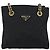 PRADA Chain Shoulder Bag Nylon Black Gold - vista 13