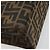 FENDI Zucca Canvas Mamma Baguette Tote Bag Brown Black - vista 16