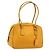 PRADA Hand Bag Leather Yellow Silver