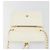 CHANEL Matelasse Chain Chain Shoulder Bag Lamb Skin White Gold CC - vista 15