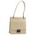 GUCCI Hand Bag Leather Beige Silver 007 406 0265