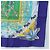 Hermès HERMES Carre 90 Scarf  TROPIQUES  Silk Blue - vista 10
