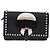 FENDI Karito Chain Shoulder Wallet Leather Black Silver 8M0346 - vista 13