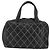 CHANEL Wild Stitch Hand Bag Leather Black CC - vista 3