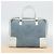 LOEWE Amazona 30 Hand Bag Suede Light Blue Silver - vista 12