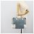 LOEWE Amazona 30 Hand Bag Suede Light Blue Silver - vista 23