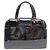 Saint Laurent Borsa Tote Uptown Large in vernice Nero - vista 13
