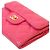 Chanel Tarjetero de piel caviar rosa - vista 6