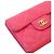 Chanel Tarjetero de piel caviar rosa - vista 7