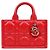 Dior Mini Borsa Book Tote Rossa Rosso