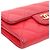 Chanel Tarjetero de piel de caviar roja Rosa - vista 7