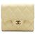 Chanel Portafoglio classico con patta da donna Caviar Gold CC Logo Giallo - vista 2