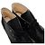 Chanel Sneakers espadrillas mid-top da donna in pelle nera Nero - vista 8