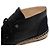 Chanel Sneakers espadrillas mid-top da donna in pelle nera Nero - vista 9