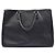 Borsa Tote Prada in pelle Saffiano nera Nero - vista 4