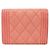 Chanel Tarjetero Boy Card Wallet de piel caviar rosa - vista 3