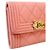 Chanel Tarjetero Boy Card Wallet de piel caviar rosa - vista 7