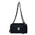 Prada Gesteppte Tessuto Crossbody-Tasche mit Kette und Schloss Schwarz